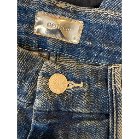 MOTHER Denim The Looker Crop Graffiti Girl Size 28 - Picture 4 of 7
